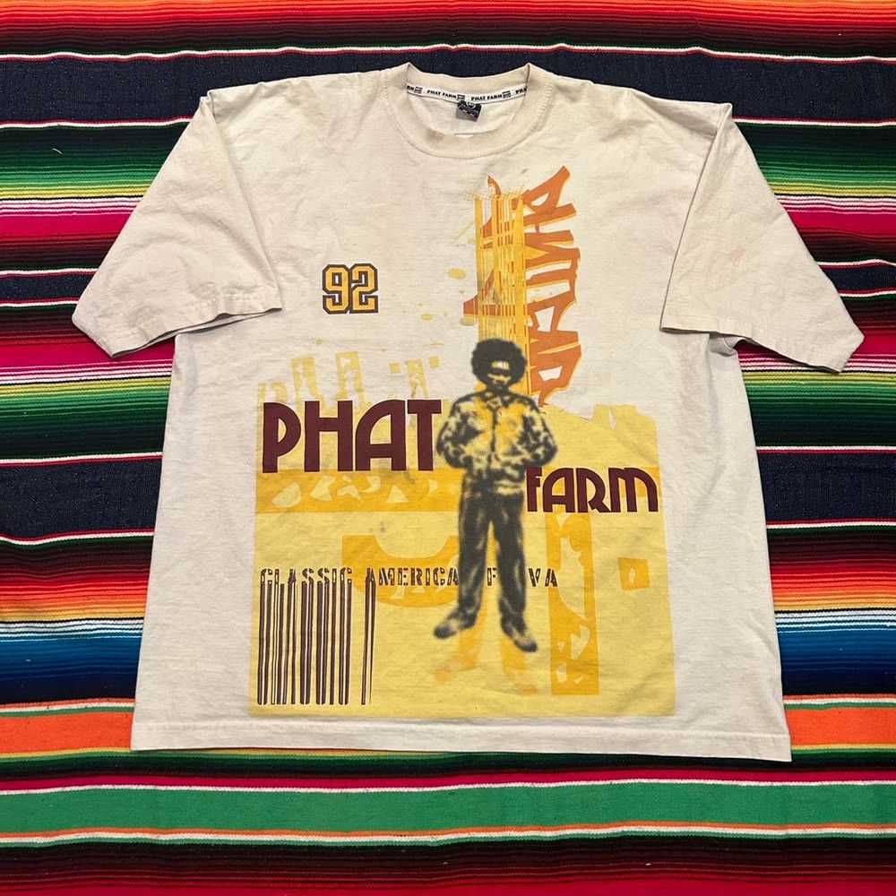 Phat Farm Y2K baggy Tshirt AOP - image 1