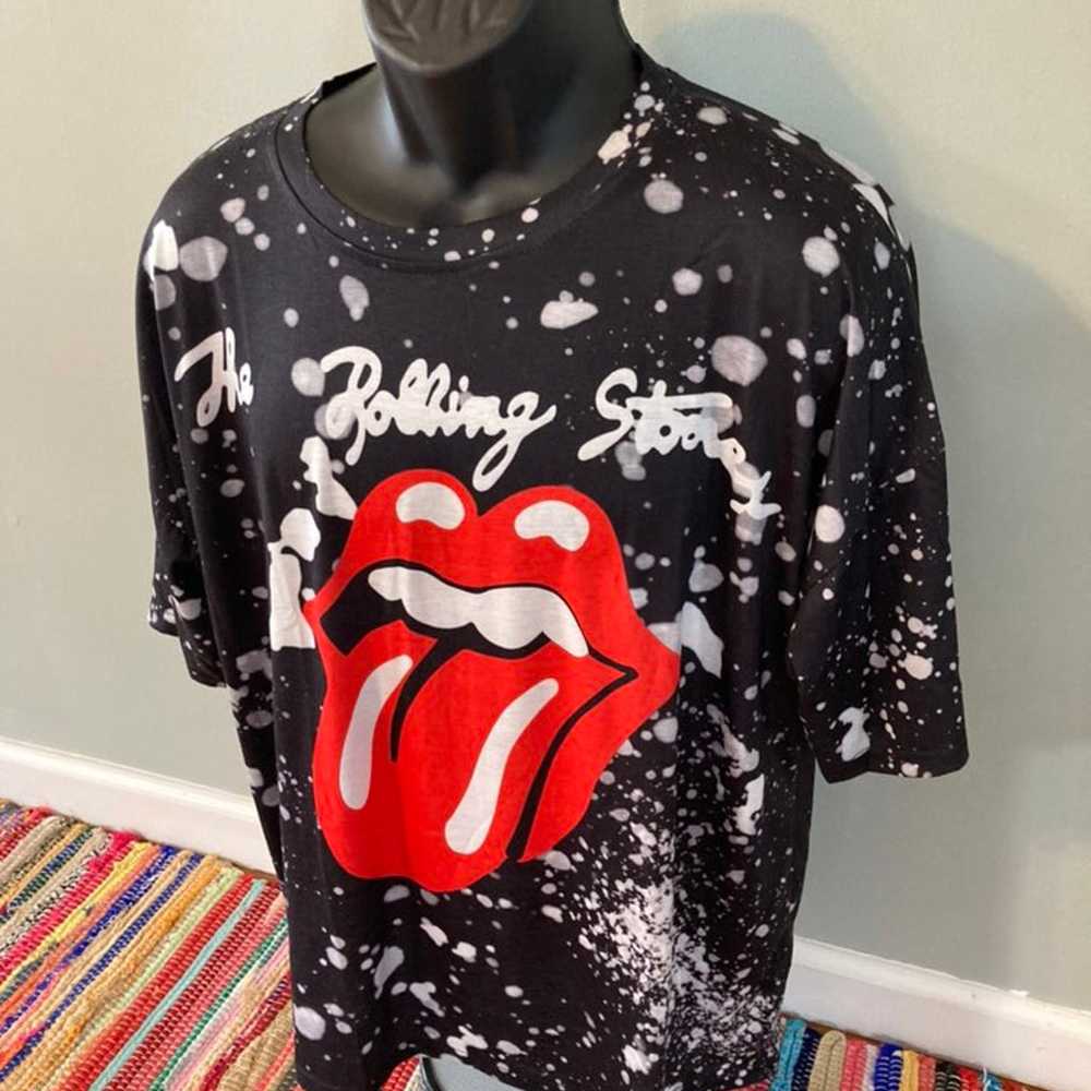 Rolling Stones Tongue Lips Tie Dye Shirt - image 2