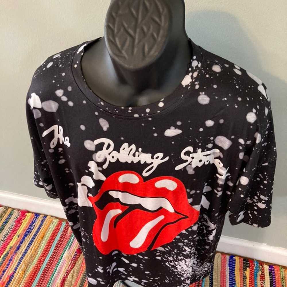 Rolling Stones Tongue Lips Tie Dye Shirt - image 3