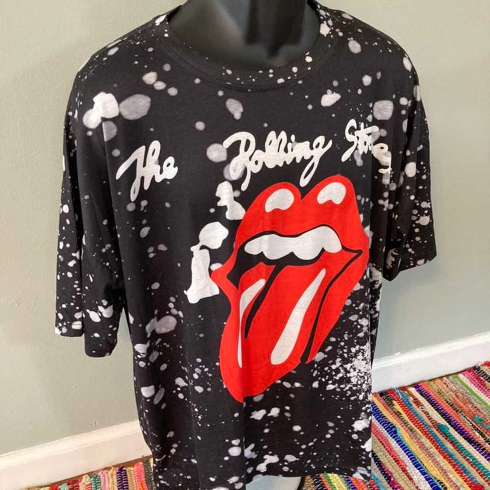 Rolling Stones Tongue Lips Tie Dye Shirt - image 4