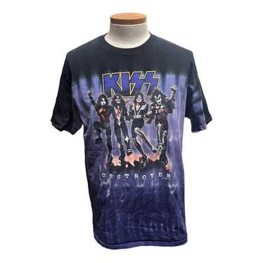 Kiss 2005 Liquid Blue Tie Dye Band T-Shirt Size 2… - image 1