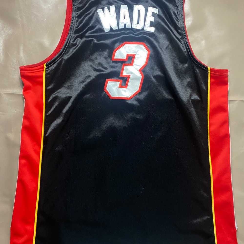 100% Authentic dwayne wade Miami Heat Jersey Adid… - image 2