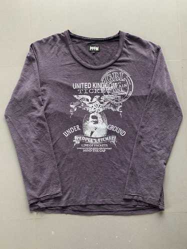 トップス PPFM border long Tshirt archive Neighborhood Border T-Shirt in Multicolor | SVD