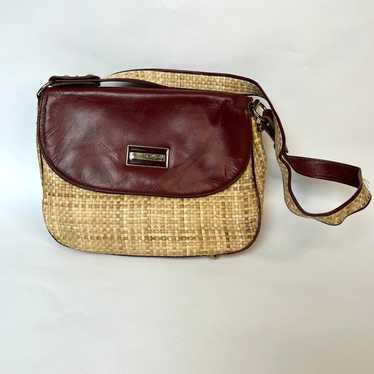 Etienne Aigner New Vintage burgundy Leather and R… - image 1