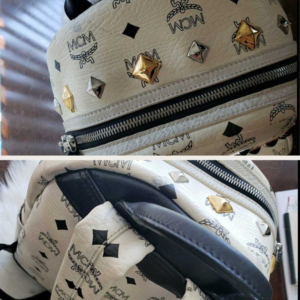 MCM Visetos Stark Studded Backpack- USED(PRE-LOVE… - image 11