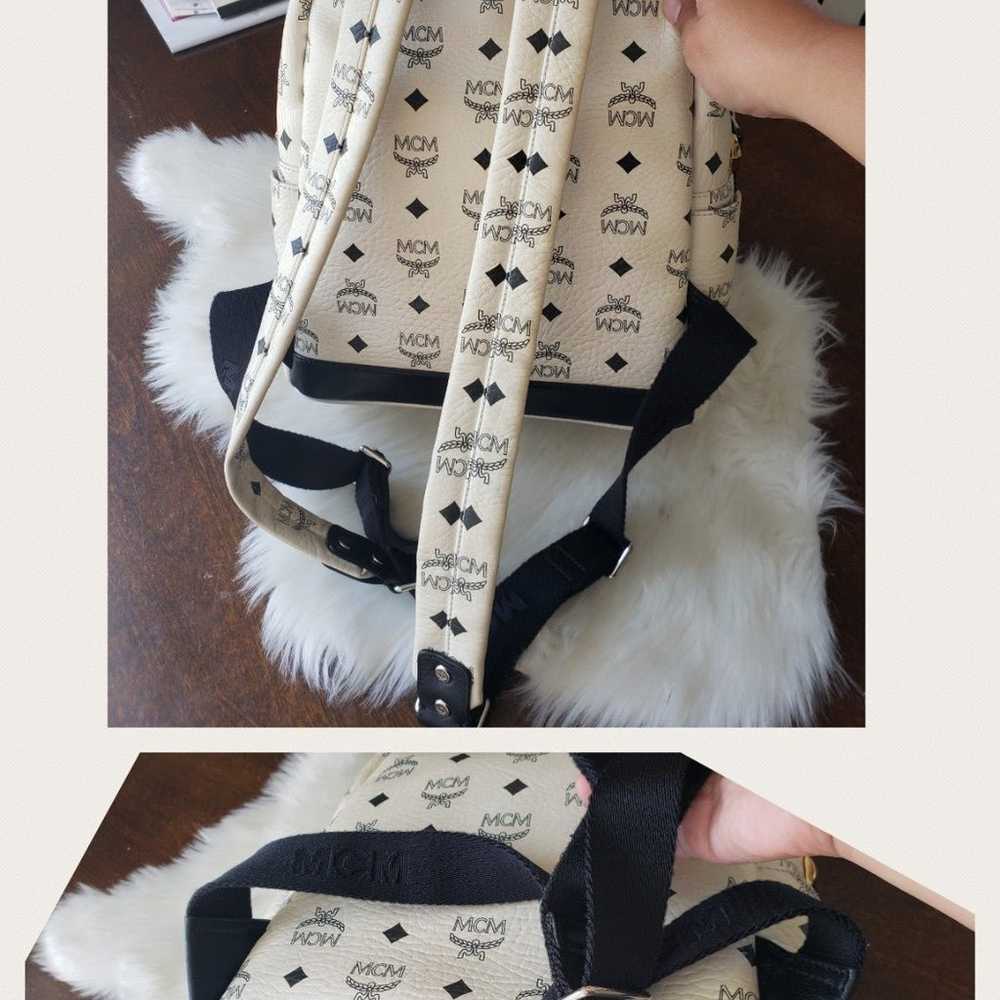 MCM Visetos Stark Studded Backpack- USED(PRE-LOVE… - image 12
