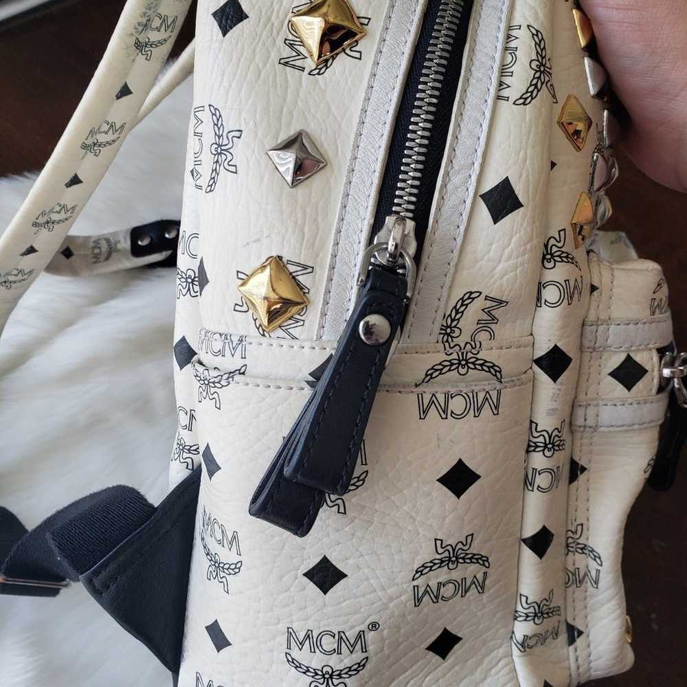 MCM Visetos Stark Studded Backpack- USED(PRE-LOVE… - image 4