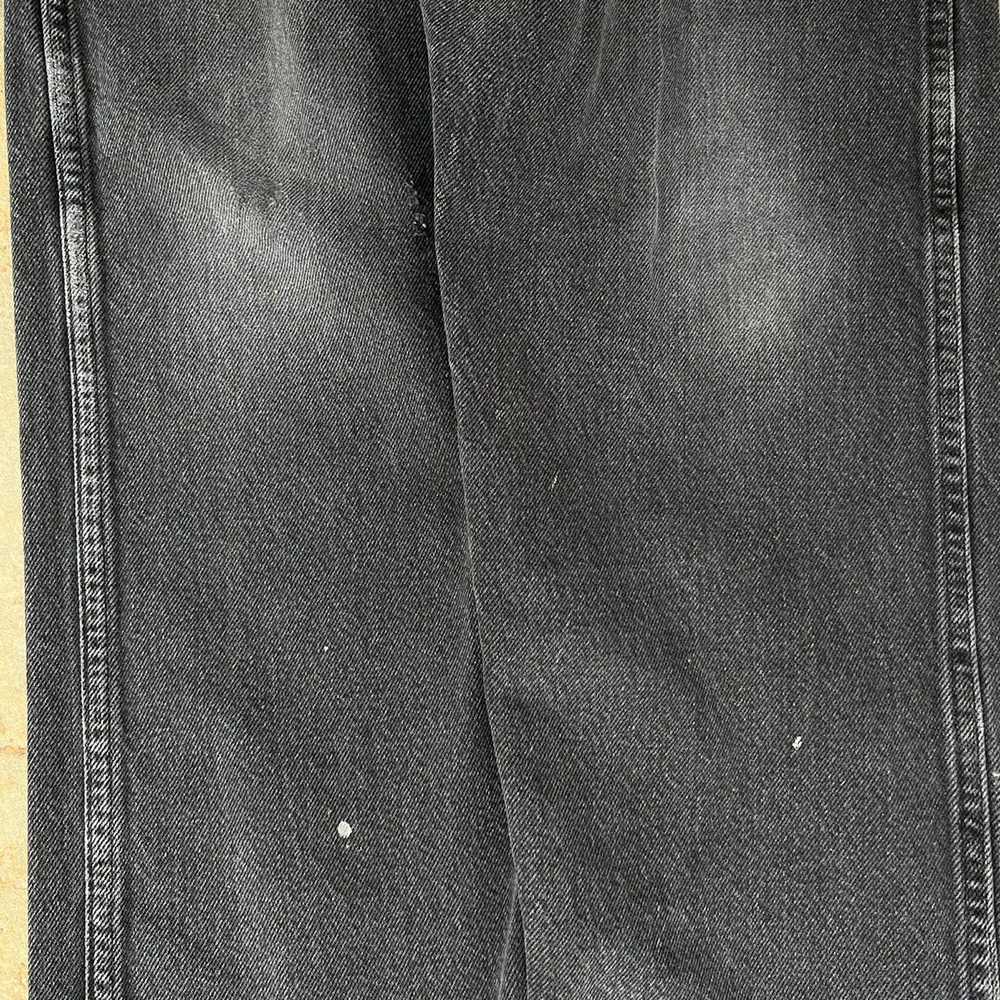 Wrangler Y2K Distressed Repaired Black Denim Jeans - image 5