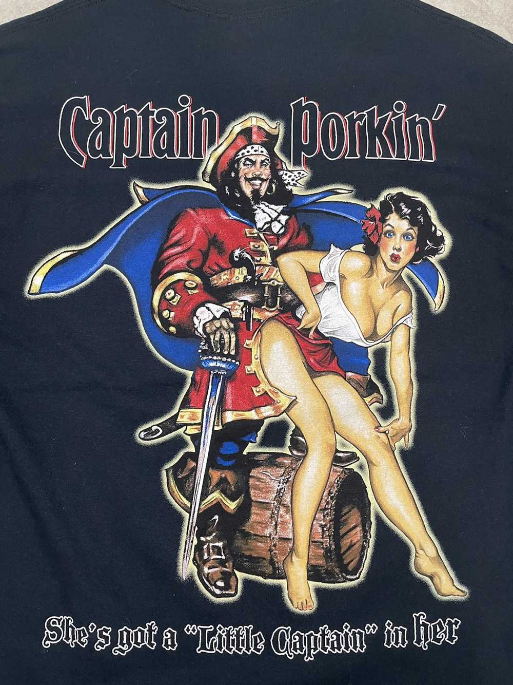 Gildan × Streetwear × Vintage 00s’ Captain Porkin… - image 5