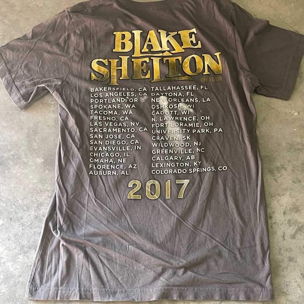 Canvas Blake Shelton Tour 2017 T-shirt - image 4