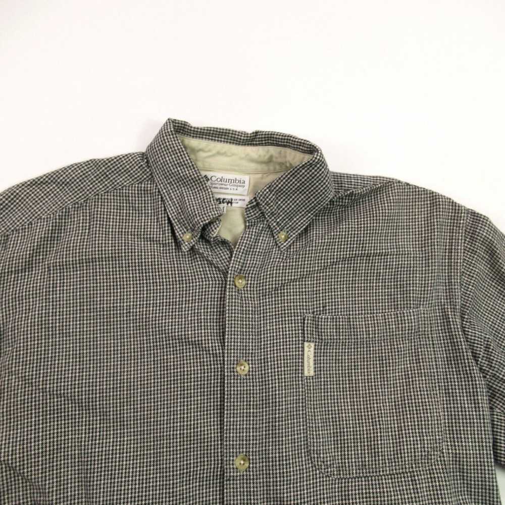 Vintage Columbia Shirt Mens Medium Long Sleeve Bu… - image 2