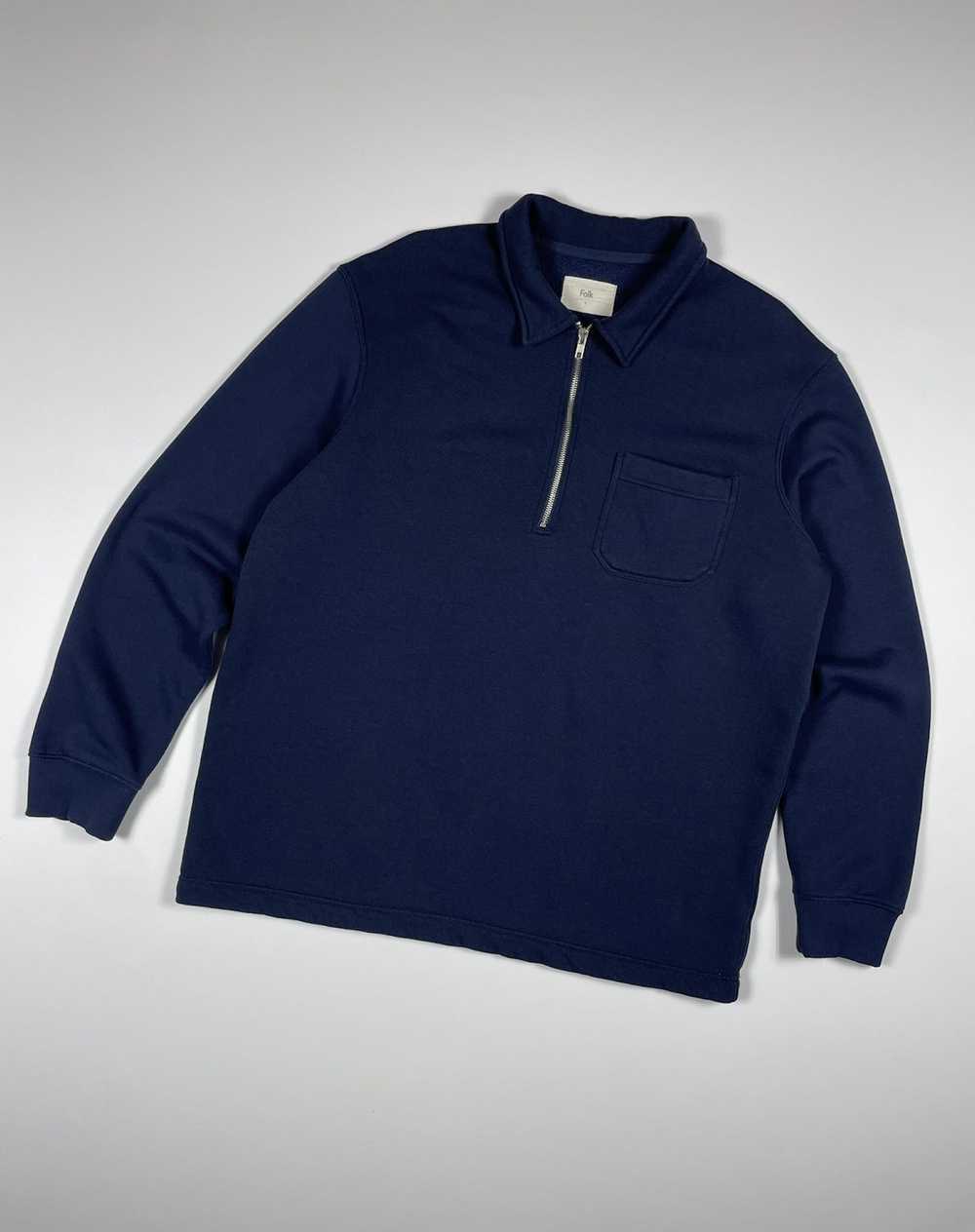 Folk Folk 1/3 Zip Sweatshirt Sweater - image 1