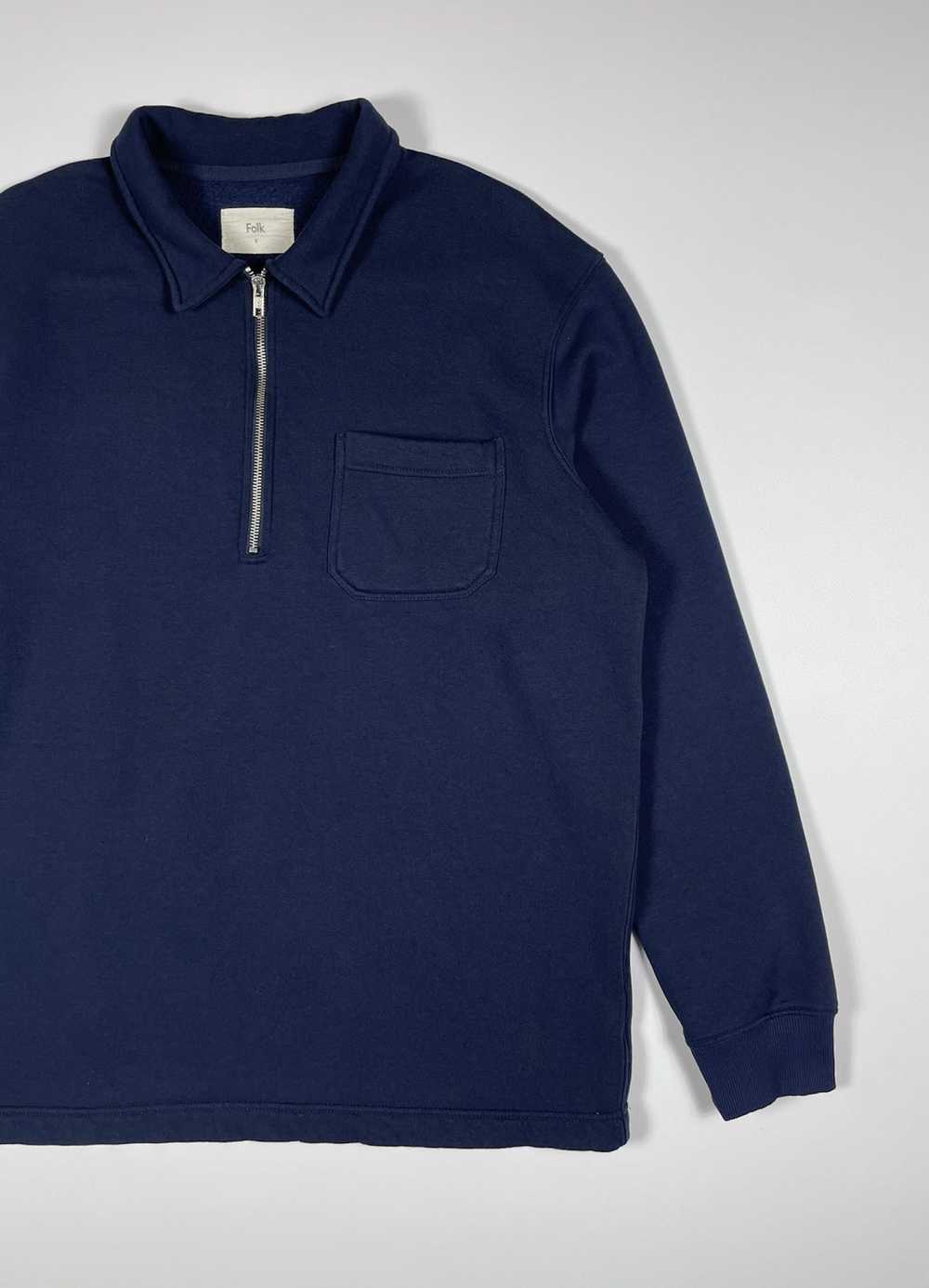 Folk Folk 1/3 Zip Sweatshirt Sweater - image 3