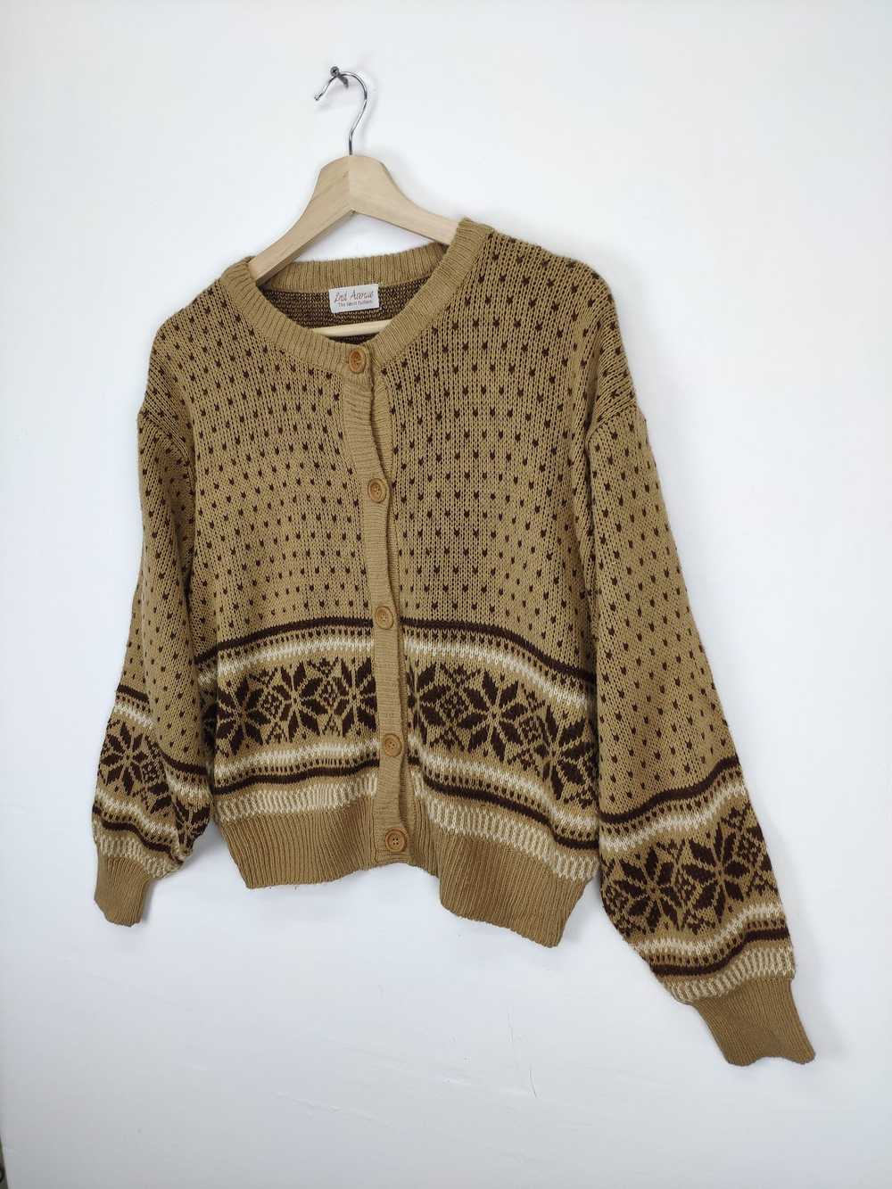 Aran Isles Knitwear × Cardigan × Japanese Brand V… - image 2