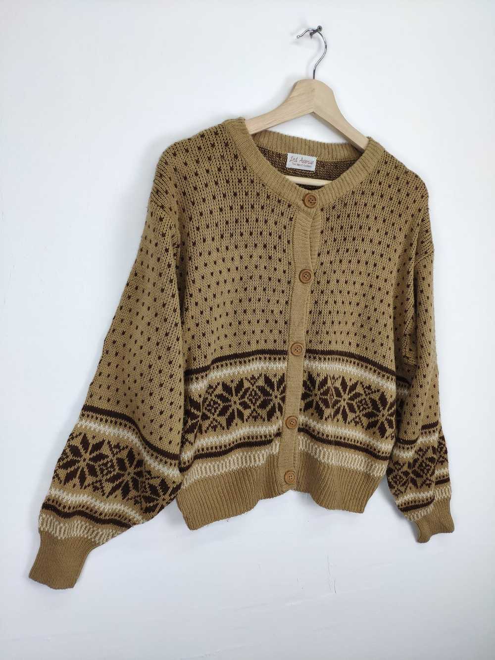Aran Isles Knitwear × Cardigan × Japanese Brand V… - image 3