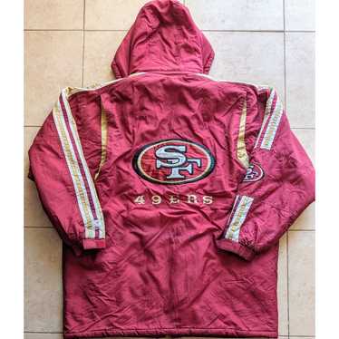 Starter Red/Black San Francisco 49ers Champs Patches Jacket - HJacket
