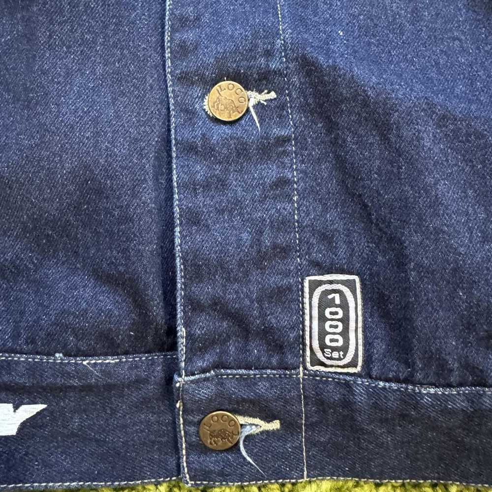 Streetwear LOCO JEANS Embroidered Jean Jacket Sz … - image 4