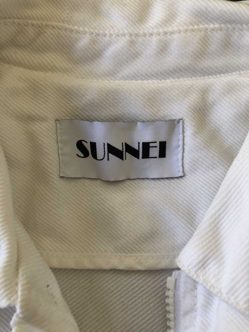 Sunnei SUNNEI White Light Twill Over-shirt - image 4