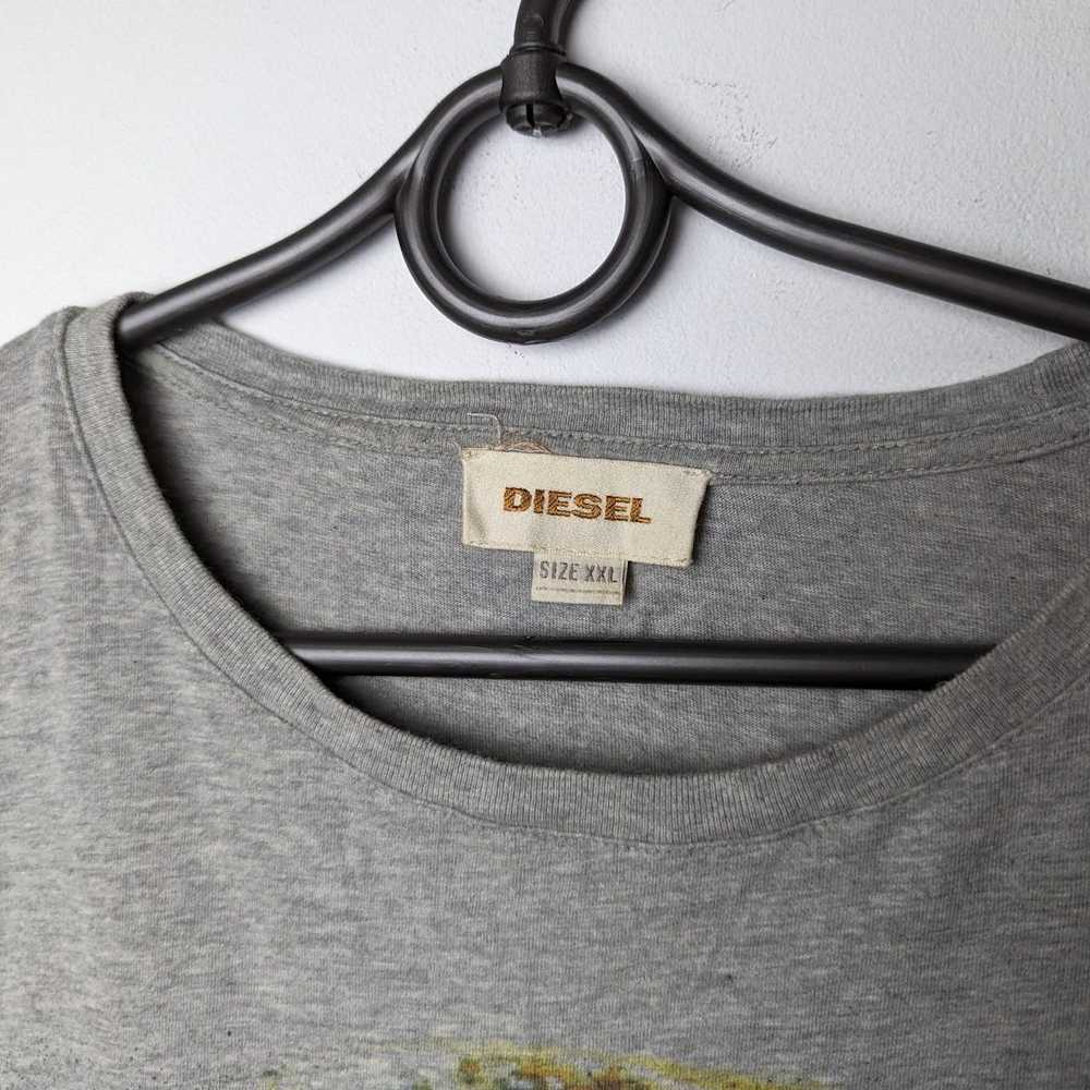 Diesel × Vintage Grey T-shirt Diesel Patina Rust … - image 4