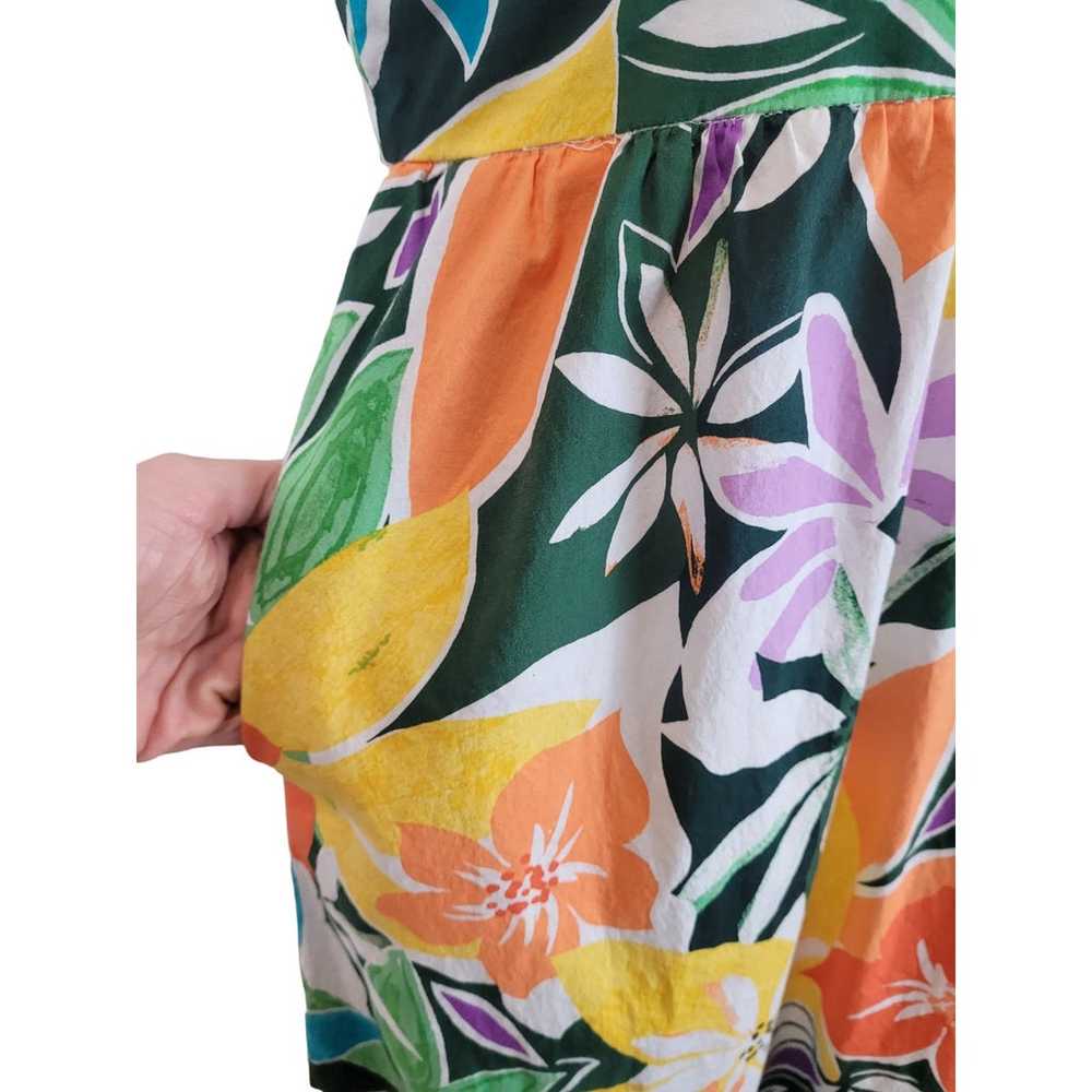 Maggy London Tropical Floral V-Neck Ruffle Sleeve… - image 7