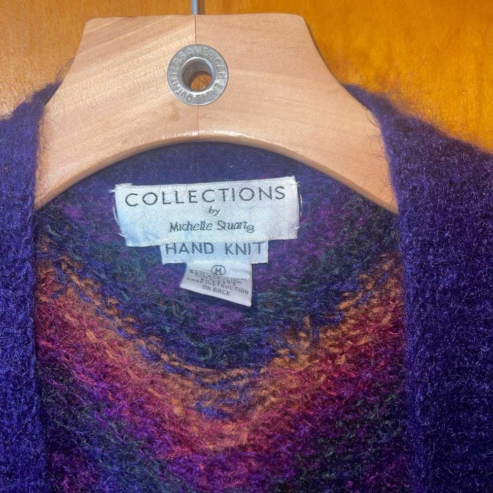 Collections by Michelle Stuart hand knit Mohair b… - image 3
