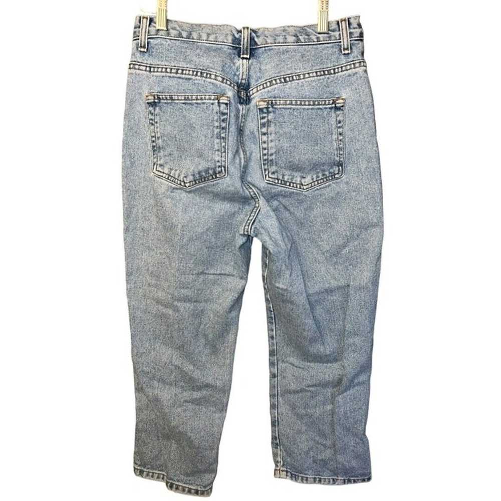 Vintage 1990s Faded Glory Light Wash Cropped Jean… - image 4