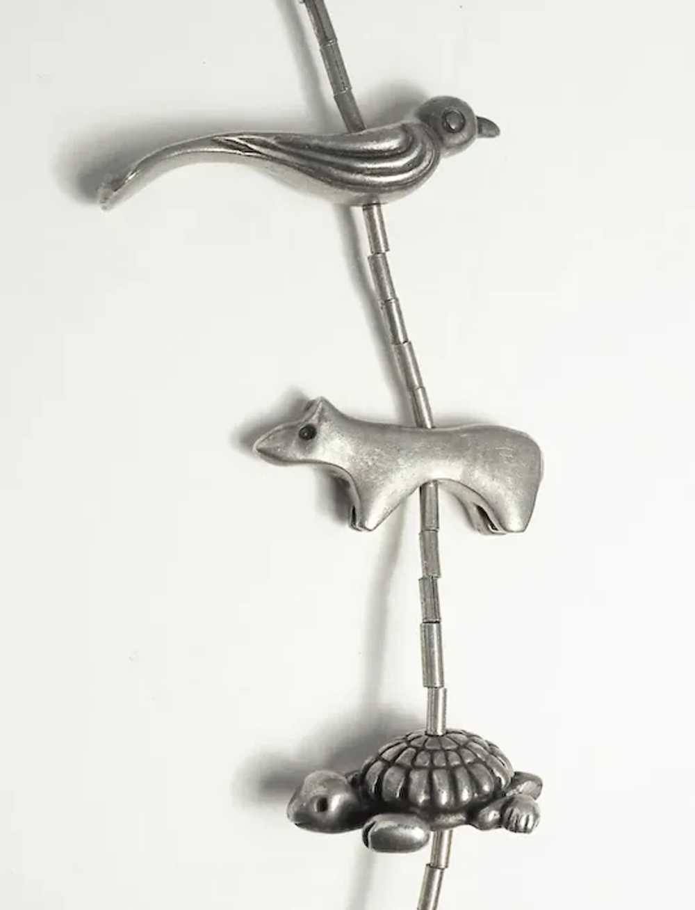 Southwestern vintage  sterling silver animal bird… - image 2