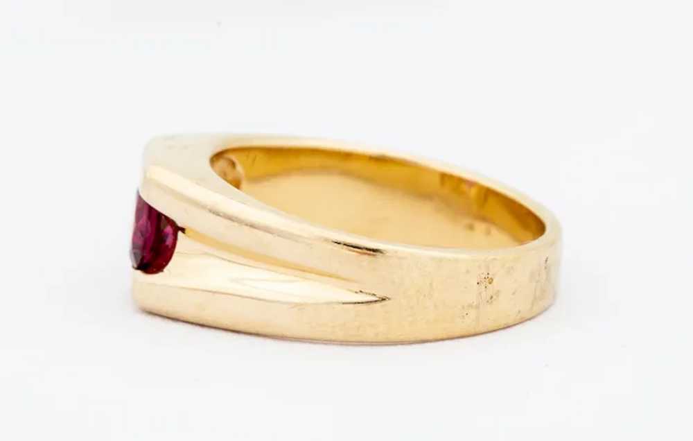 Vintage 14K Gold Rhodolite Ring - image 10