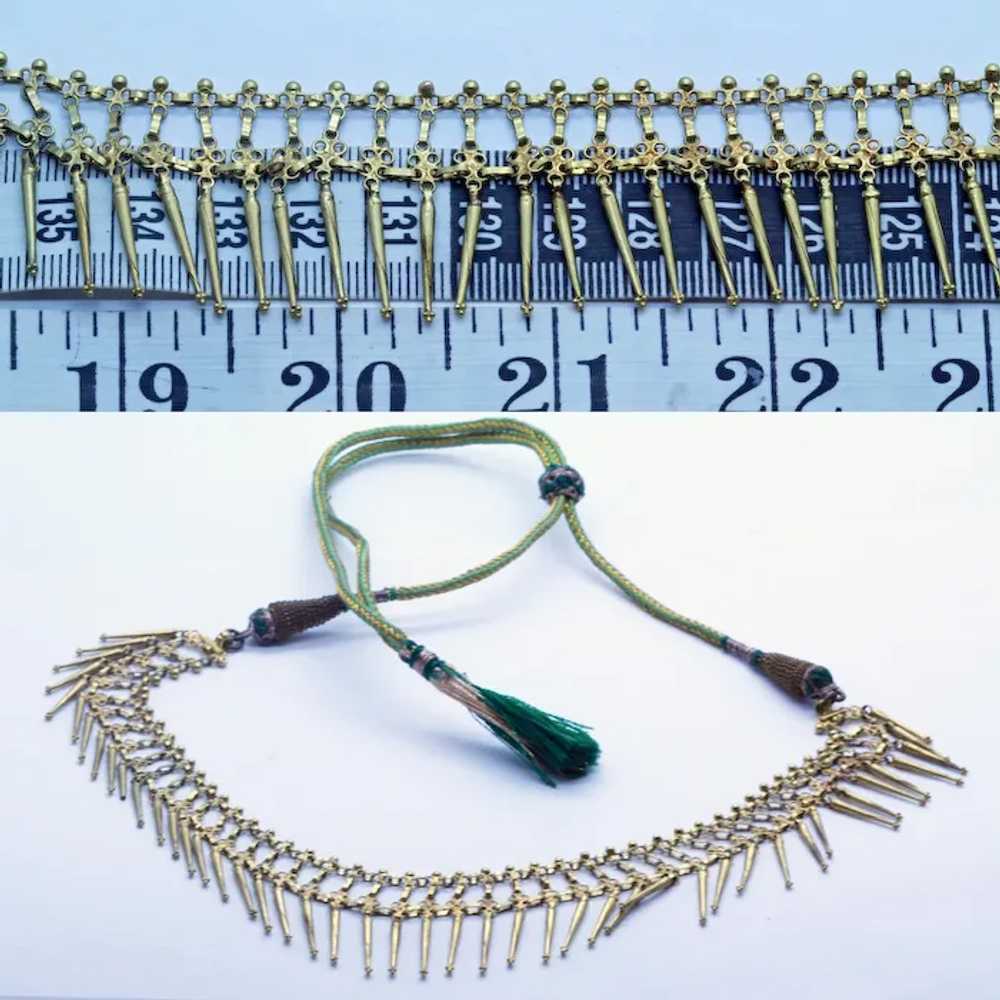 Antique Necklace Gold Wedding adjustable Indian B… - image 6