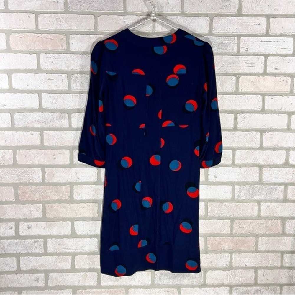 Boden Mollie Navy Eclipsed Spot Print 3/4 Sleeve … - image 4