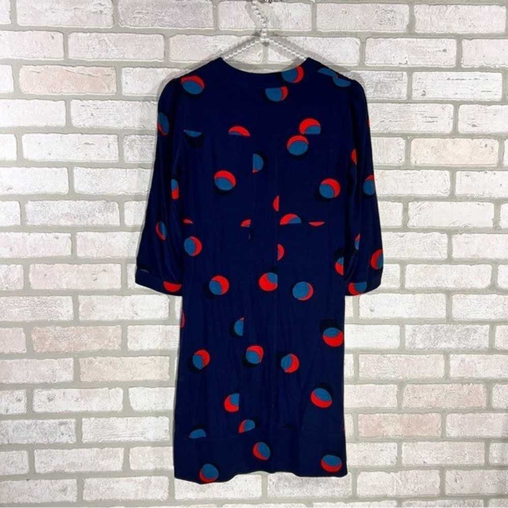 Boden Mollie Navy Eclipsed Spot Print 3/4 Sleeve … - image 5