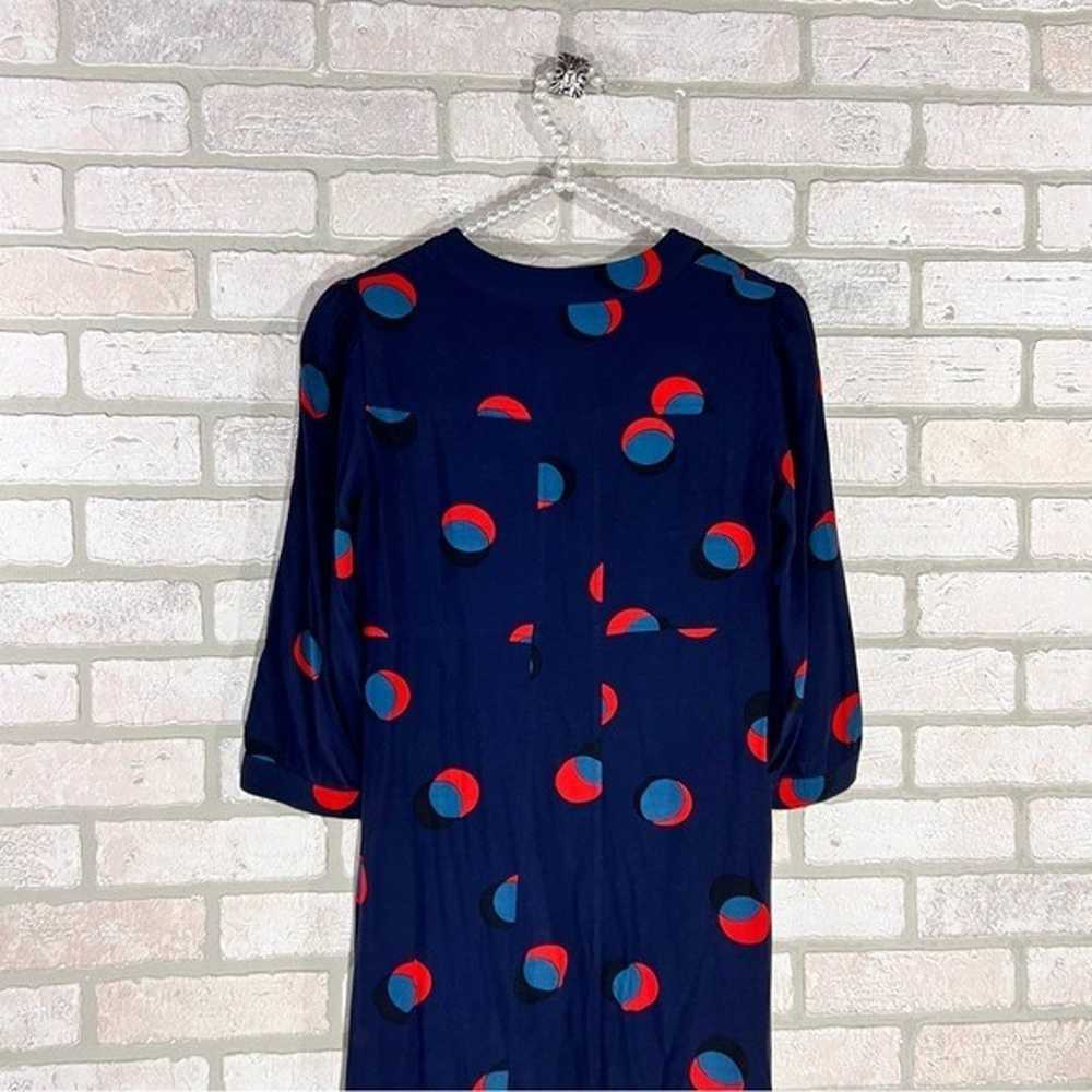 Boden Mollie Navy Eclipsed Spot Print 3/4 Sleeve … - image 8