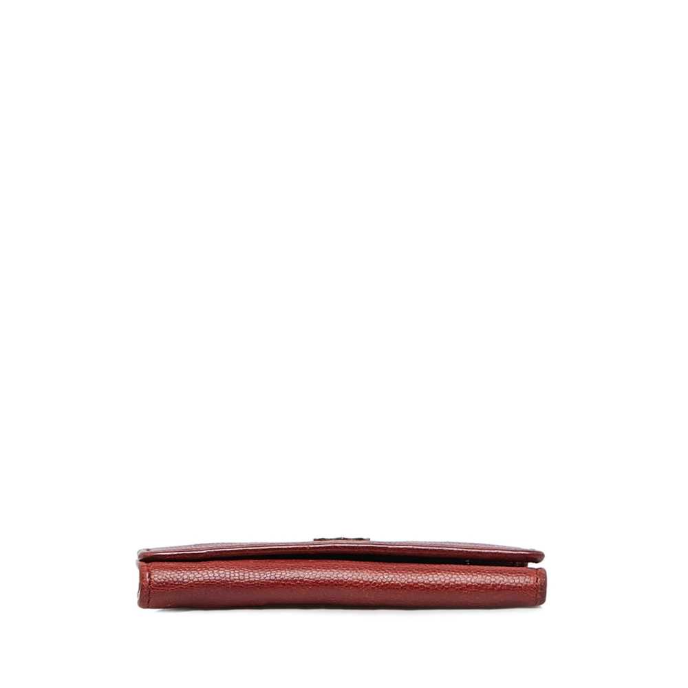 Chanel Chanel Red Caviar Leather Key Holder - image 4