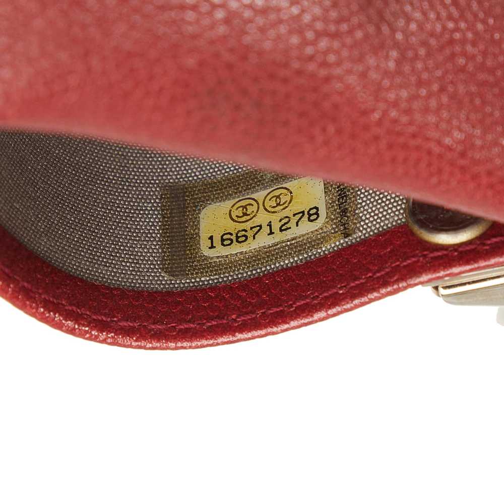 Chanel Chanel Red Caviar Leather Key Holder - image 8