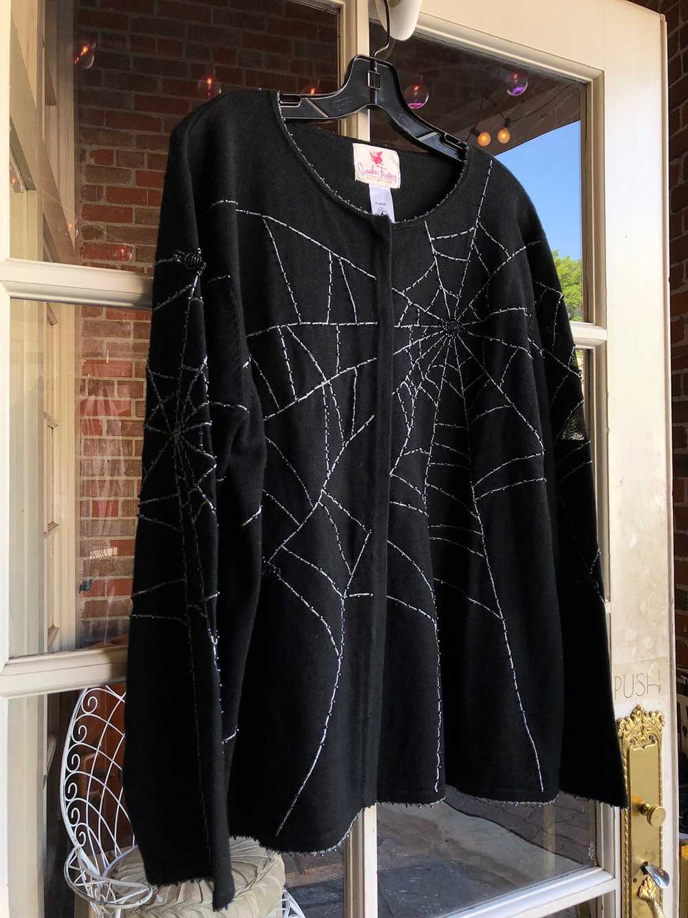 spider web cardigan - image 1