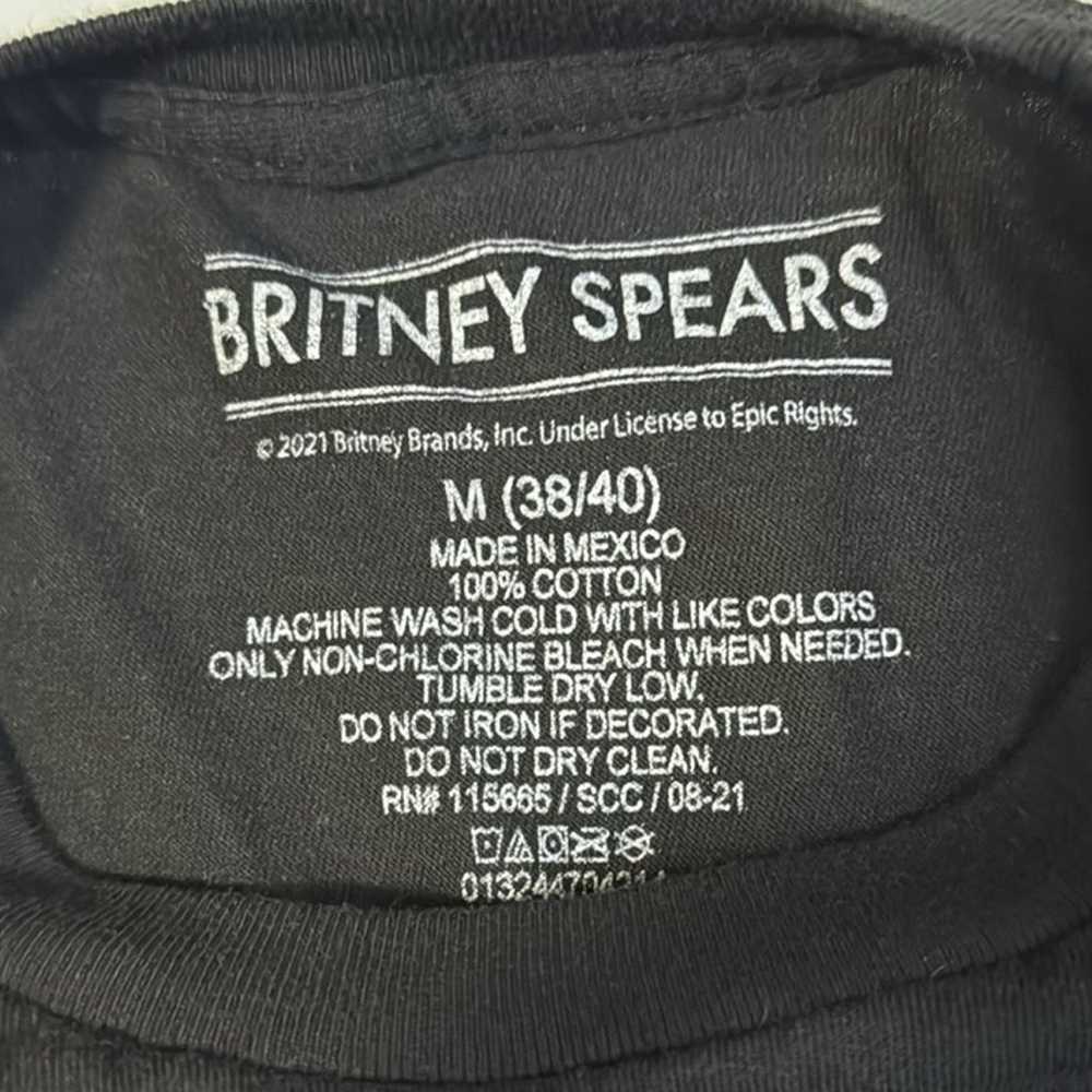 Britney Spears black short sleeve graphic tee M - image 5