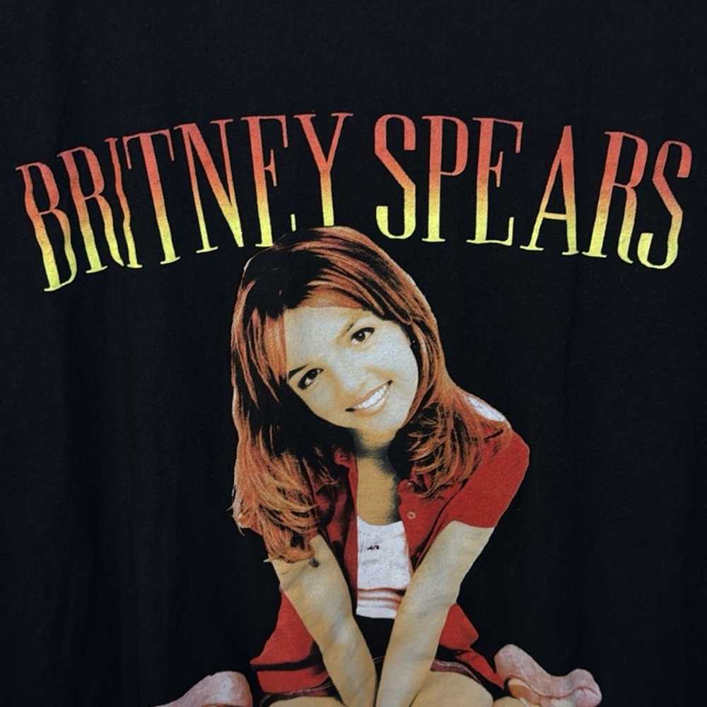 Britney Spears black short sleeve graphic tee M - image 6