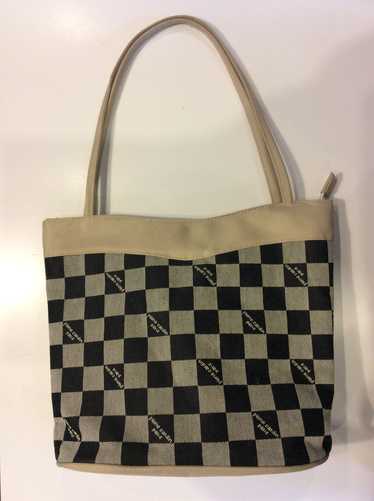 Black checker pierre cardin paris bag