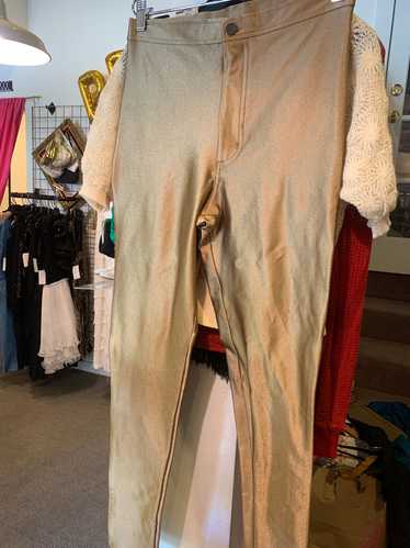 American Apparel Gold High-Waisted Pants - image 1