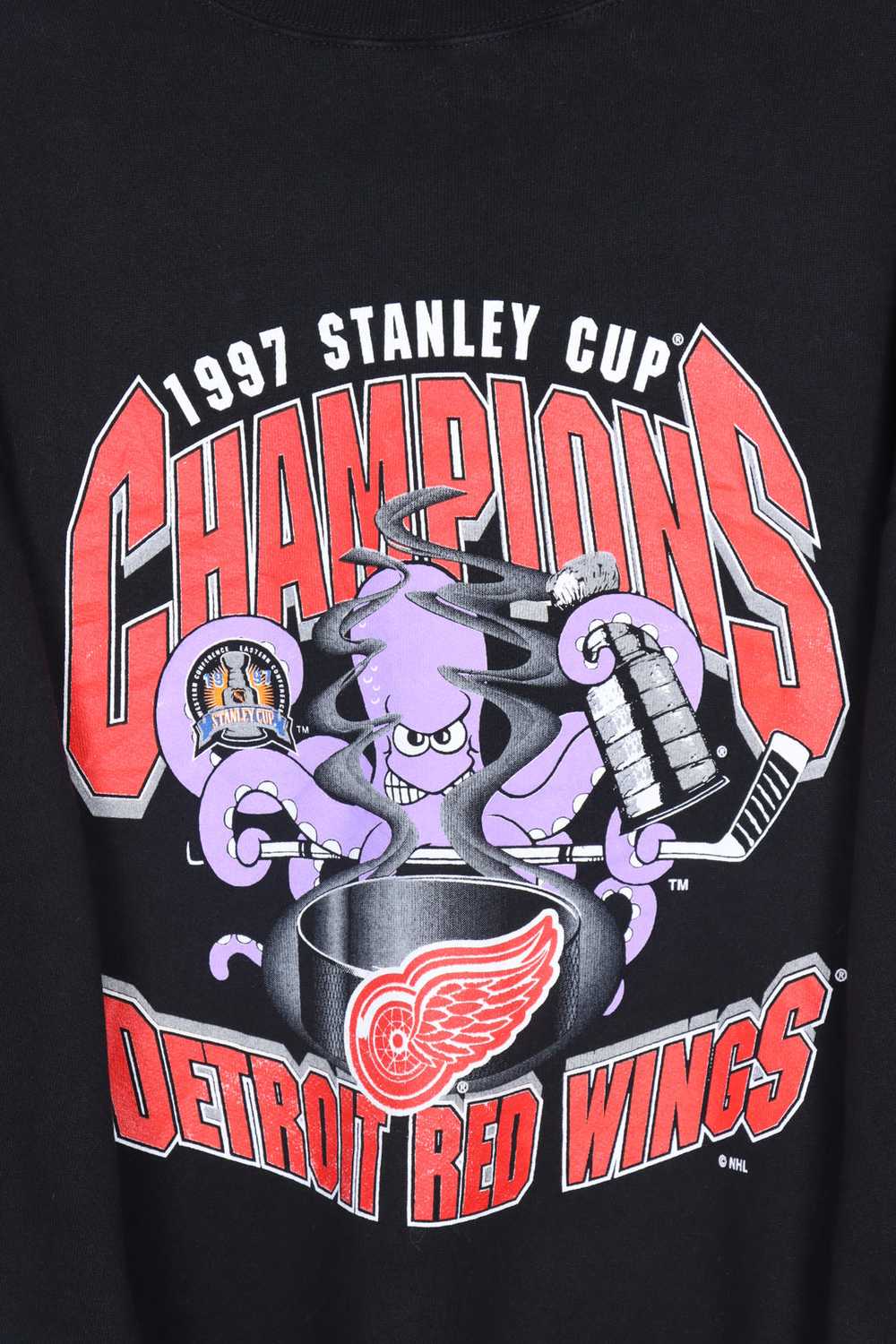 1997 Vintage Stanley NHL Redwings Hockey Logo 7 S… - image 2