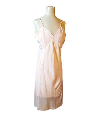 Pale Pink 1940s Vintage Larger Size Rayon Blend F… - image 1