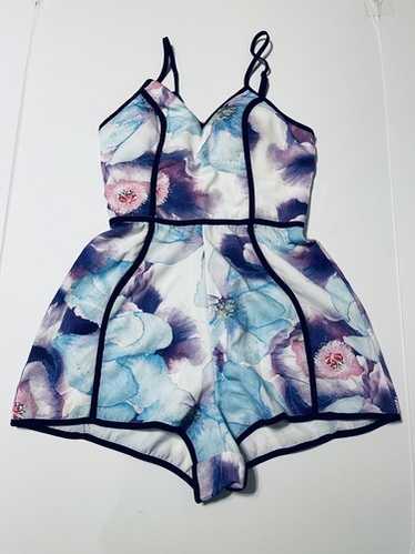 Angel Biba Blue Floral Romper