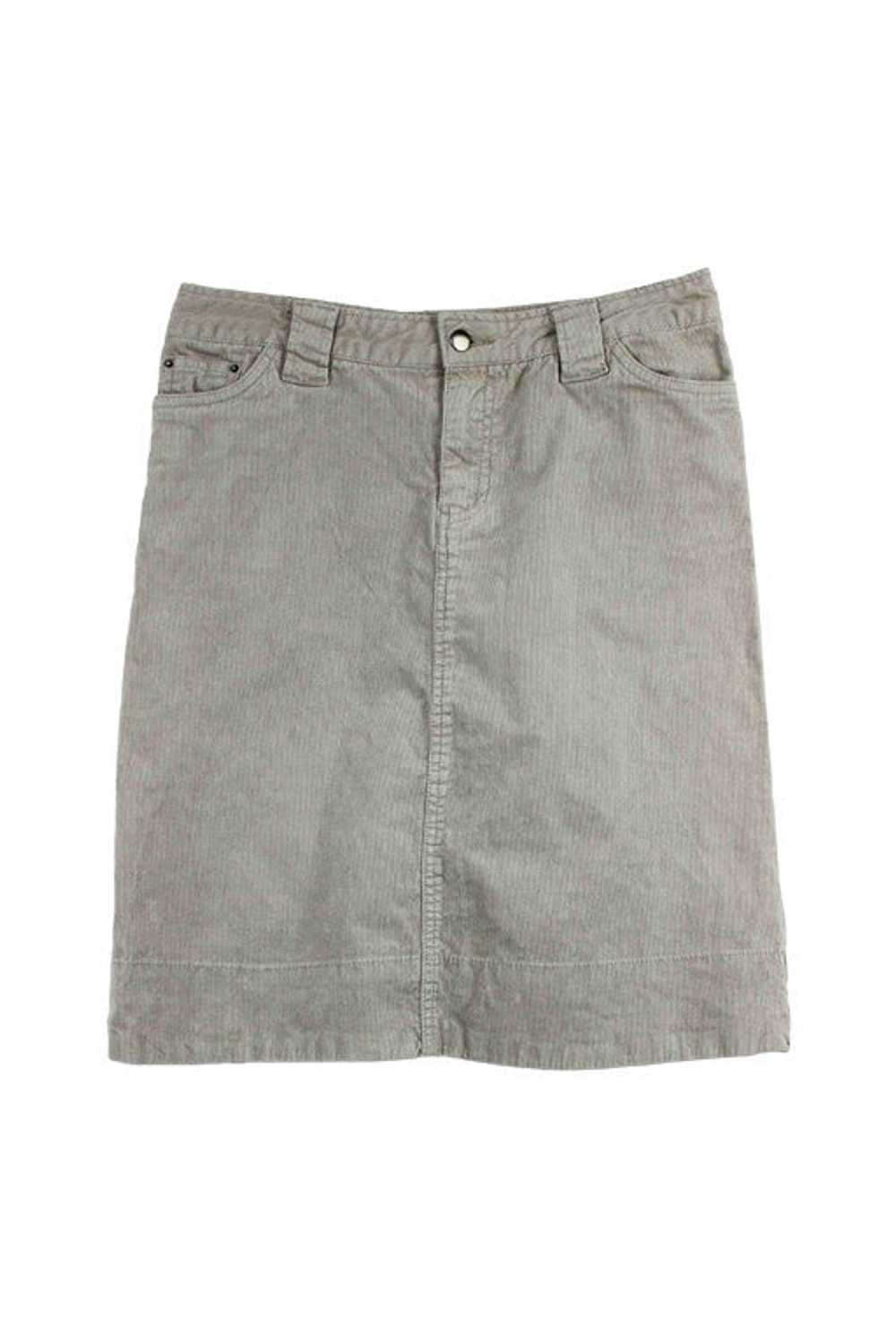 Cotton skirt - Beige 90s corduroy skirt Made of c… - image 1