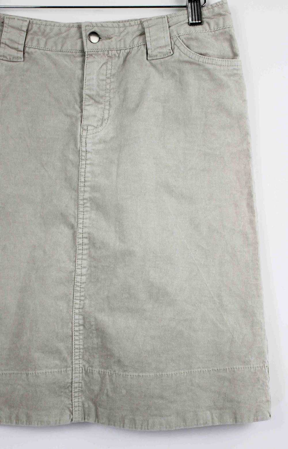 Cotton skirt - Beige 90s corduroy skirt Made of c… - image 2