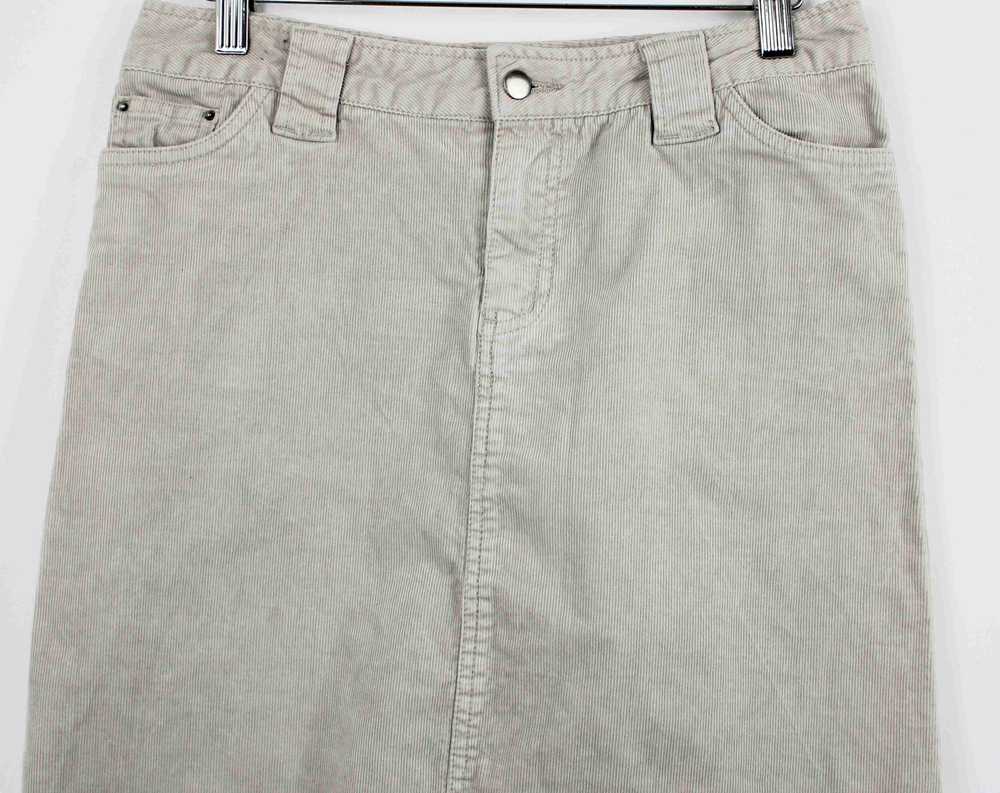 Cotton skirt - Beige 90s corduroy skirt Made of c… - image 5