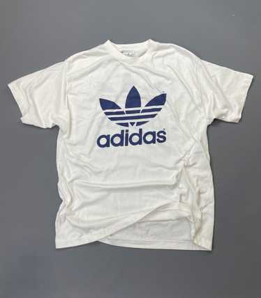 CLASSIC ADIDAS DOUBLE HIT LOGO 50/50 T-SHIRT SING… - image 1