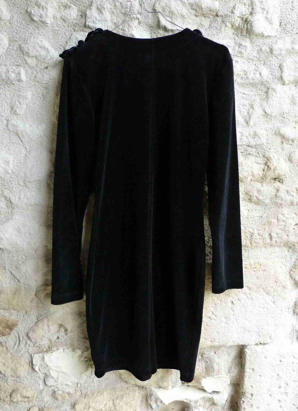 Yves Saint Laurent dress - mid-length velvet dres… - image 2