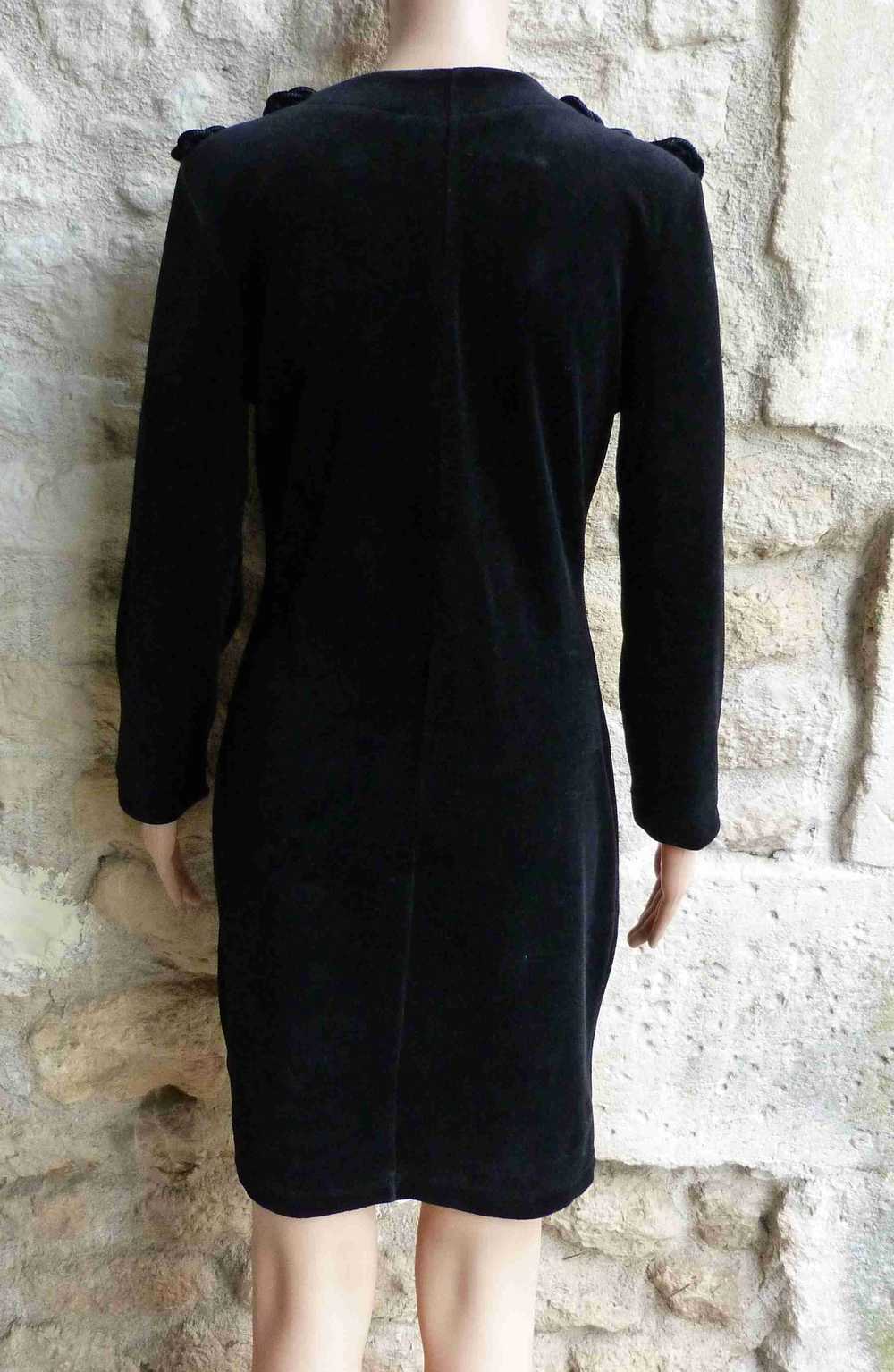 Yves Saint Laurent dress - mid-length velvet dres… - image 6