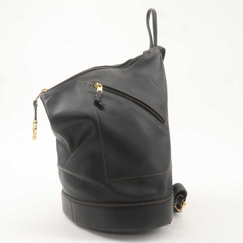 LOEWE Leather Anton BackPack Back Pack Bag Black - image 5