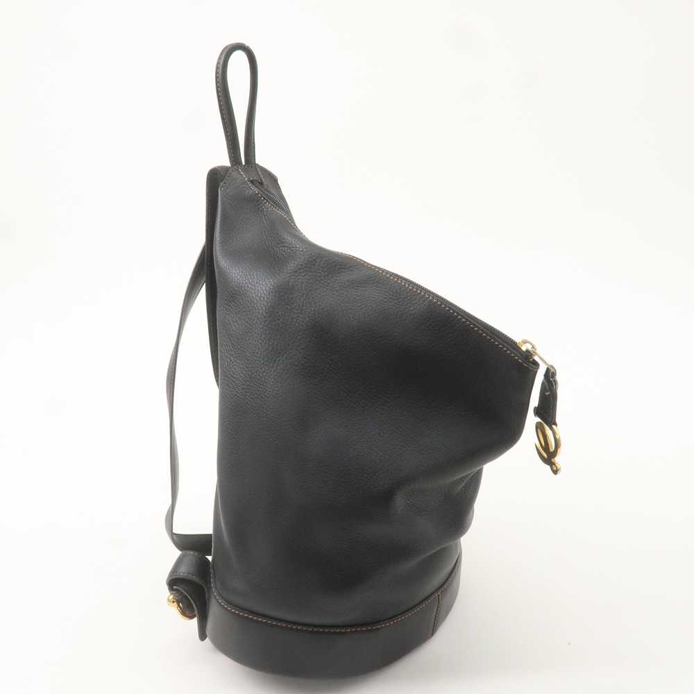 LOEWE Leather Anton BackPack Back Pack Bag Black - image 6